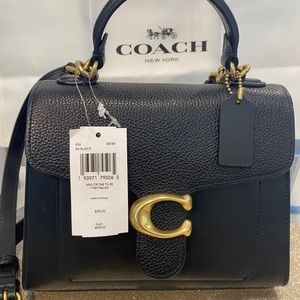 *NWT* COACH TABBY TOP HANDLE 20 BLACK